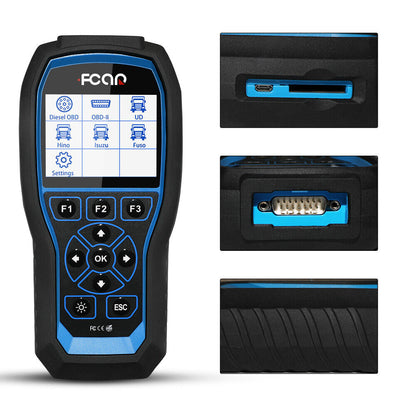 FCAR F506 Heavy Duty Truck OBD Scanner All Systems HD Diesel ABS SRS Diagnostic