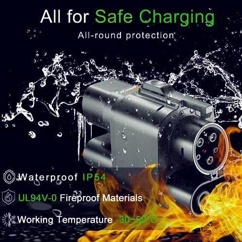 Adaptador CCS2 a CCS1 Adaptador EV Cargador Adpater, DC 1000V 250A CCS2 a CCS1 Enchufe Adaptador de Carga de Coche Conector de Cargador EV