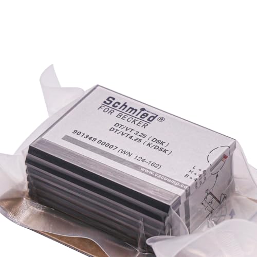 Schmied - Juego de 7 paletas de carbono (63 x 43 x 4 mm) WN124-162 90134900007 para bomba Becker DT 3.25, T 3.25, VT 3.25, DT 4.25, T 4.25, VT 4.25