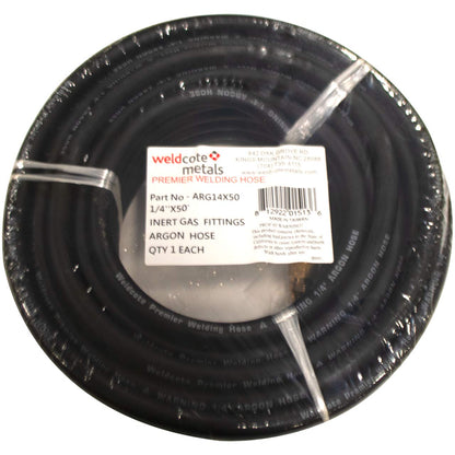 Weldcote ARG14X50 Manguera de argón con accesorio de gas inerte, 50 pies
