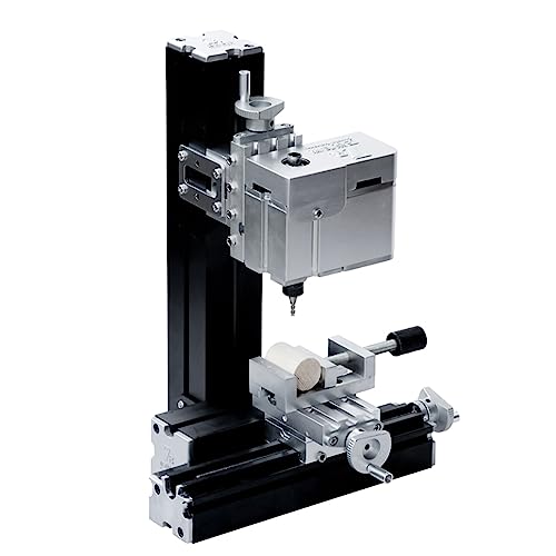ZHRUI Mini fresadora de metal galvanizada, 36 W 20000 rpm, fresadora vertical en miniatura, herramienta para máquina de torno, para creador creativo