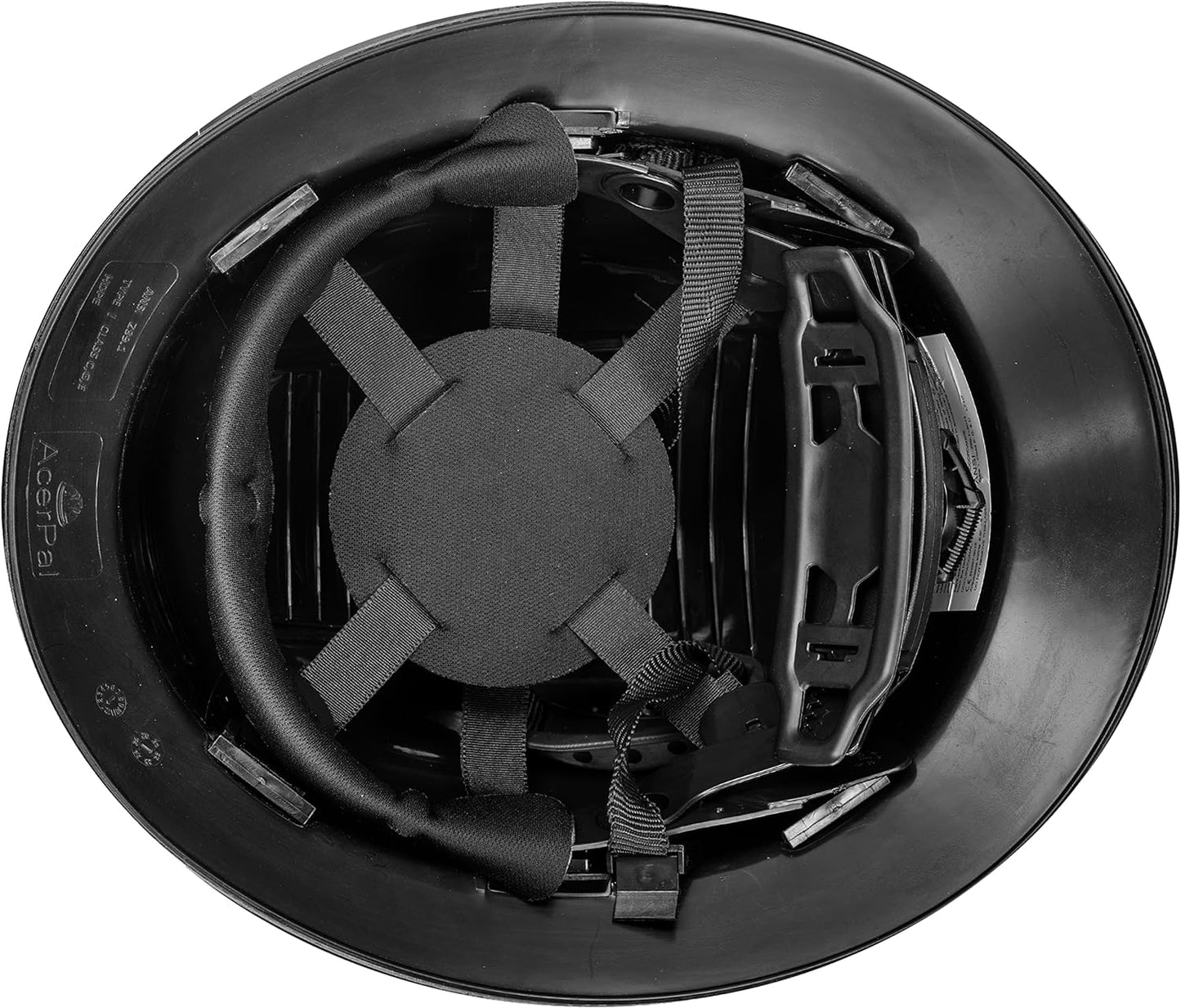 Acerpal Casco duro OSHA con diseño de fibra de carbono ventilada de ala completa con suspensión de 6 puntos (opciones 1)