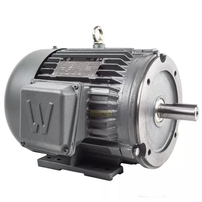 Motor eléctrico trifásico de 5 HP con cara C 3600 RPM 184TC TEFC 230/460 voltios para servicio severo PEWWE5-36-184TC