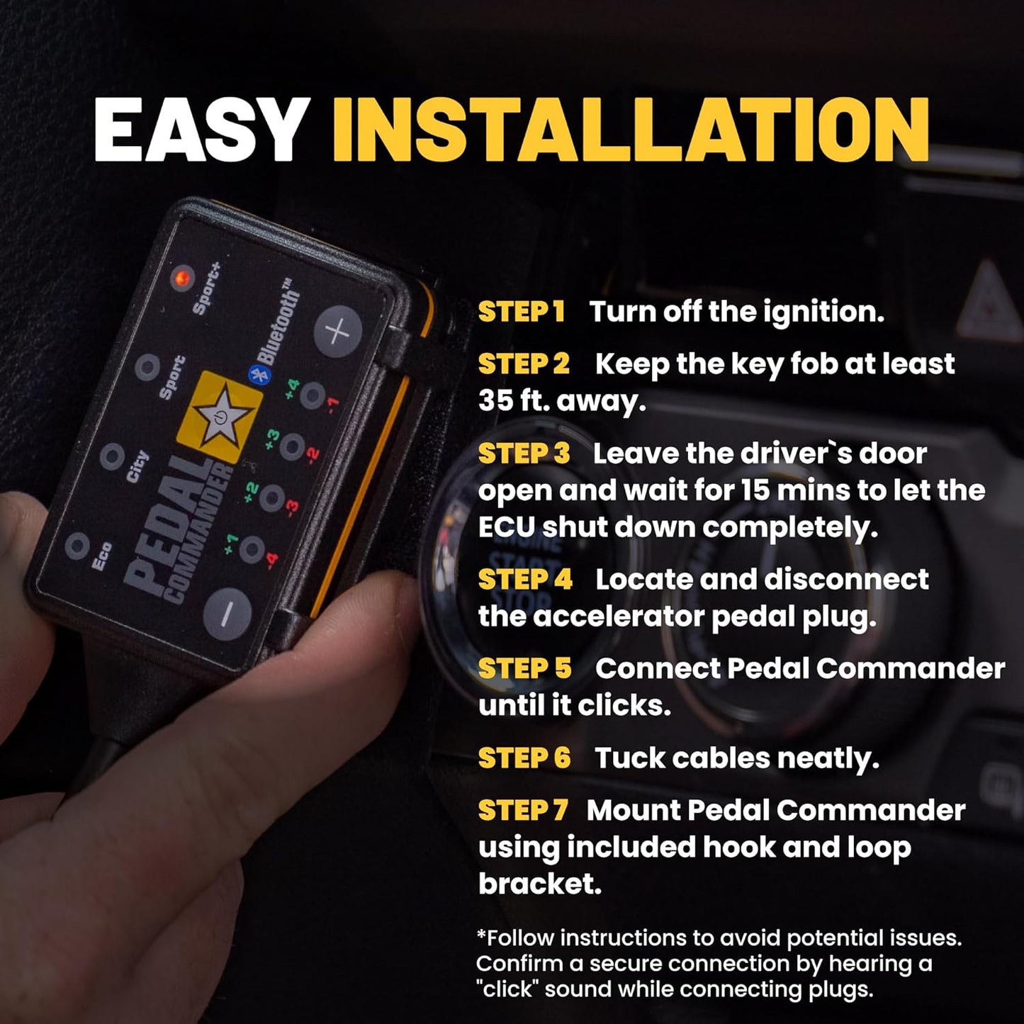 PEDAL COMMANDER Para Toyota Highlander (2014-2019) (3ª generación) Base, L, LE, LE Plus, Limited, Platinum, SE, XLE (2.7L 3.5L) Controlador de respuesta del acelerador - PC55