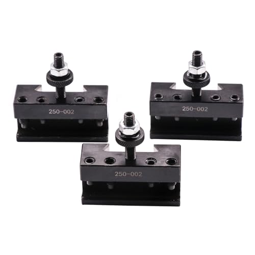 Juego de 11 postes de herramientas tipo cuña OXA, juego de postes de herramientas de acero de cambio rápido de 250-000, más 2 extra 250-001 y 2 extra 250-002 para mini torno de 6-9 pulgadas