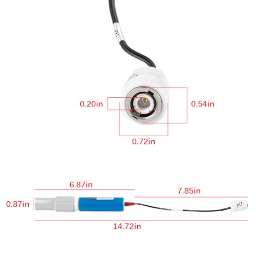 GLX-PROBE-PH Replacement PH Probe Sensor Part with Cover Fit For Hayward Sense and Dispense HL-CHEM AQL-CHEM, For CAT and HCC Controllers, For Hayward Salt Chlorine Generator AQR-PRO-SD, HPC-4-ACT-RC