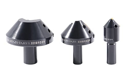 Accusize Industrial Tools, Avellanadores de carburo indexables de 82 grados de 1/4'', 1/2'' y 1-1/4", 0046-0982