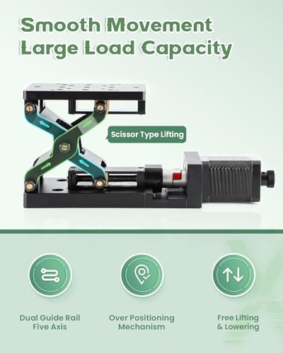 Huanyu 60mm Optical Motorized Vertical Translation Stages Lab Jack Linear Stage