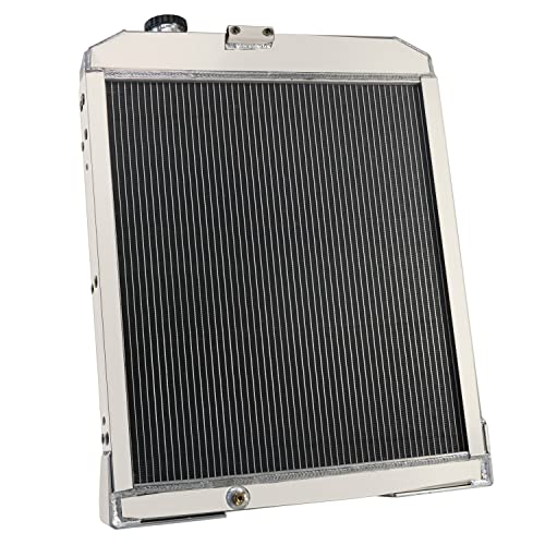 Radiador de tractor para John Deere AT146006 410D 410B 410C 415 510B C 515 610 510D, radiador de aluminio de 4 filas