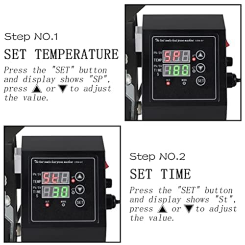 1 pieza de repuesto digital panel accesorio máquina 1400W controlador de temperatura 110V enchufe de EE. UU., negro