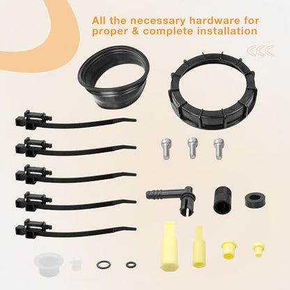 HQPASFY Calentador DEF de 6.7L, kit de calentador de depósito de líquido de escape diésel compatible con Ford F250, F350, F450, F550 Super Duty 2011-2016 Reemplaza# BC3Z5J225KA, BC3Z5J225L, 904372,