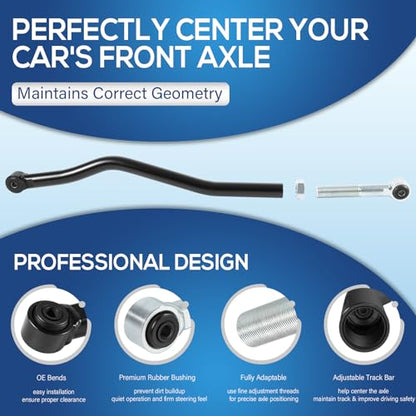 Bonbo 170107-408800 - Barra de guía ajustable para suspensión delantera de 0 a 6 pulgadas, kit de elevación para Jeep Wrangler JK JKU 2007-2018