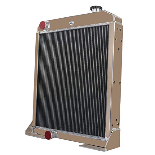 Radiador de 4 filas para John Deere 410B 410C 410D 415B 510B Tractor AT169770 AT167270