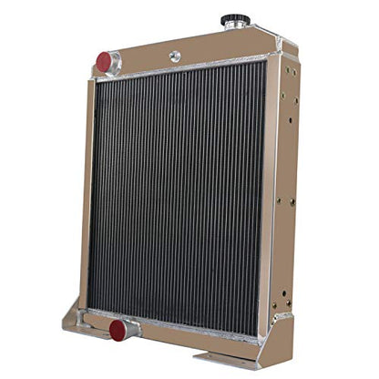 Radiador de 4 filas para John Deere 410B 410C 410D 415B 510B Tractor AT169770 AT167270