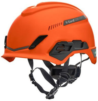 Casco de seguridad MSA V-Gard H1 - Tri-Vent - Naranja - Suspensión Fas-Trac III - 10194789 - Jendco Safety Supply Protected Table Protected Table Protected Table Olark Logo Olark launch button clip path