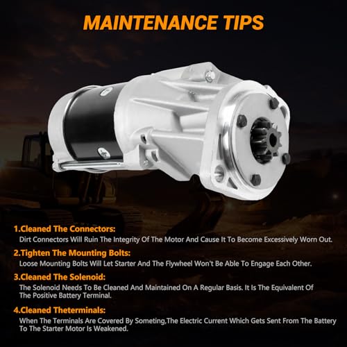Motor de arranque de 12V 3.2KW 9T 129940-77010 129940-77011 S14-102 Piezas de repuesto de arranque compatibles con Hitachi Excavator ZX60USB-3F ZX65USB-3F para Yanmar Engine 4TNE94 4TNV98