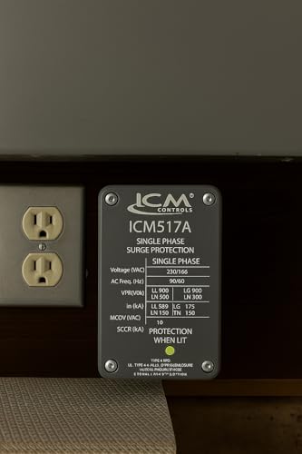 ICM517A Dispositivo de protección contra sobretensiones monofásico (SPD), NEMA tipo 4X cerrado tipo 2, protección contra sobretensiones para HVAC, motores, electrodomésticos, electrónica y