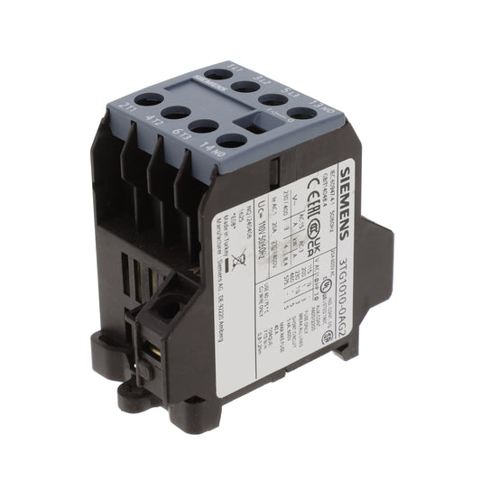 Siemens 3TG10100AG2 - Montaje de chasis, Riel DIN 110VCA