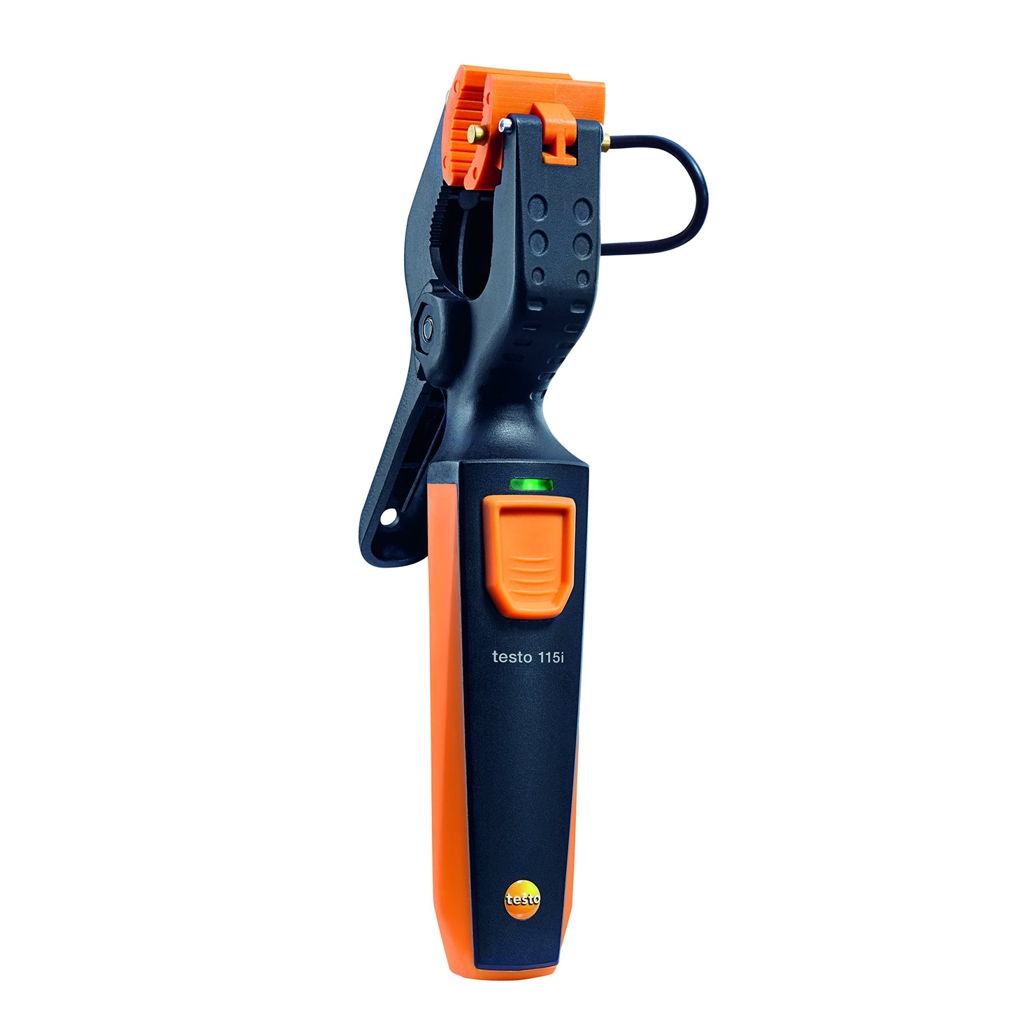 testo Abrazadera 115i - Termómetro HVAC para mediciones en tubería y rango de medición de -58° a 302 °F - Sonda de temperatura HVAC con Bluetooth y operación de aplicación - 0560 2115 03