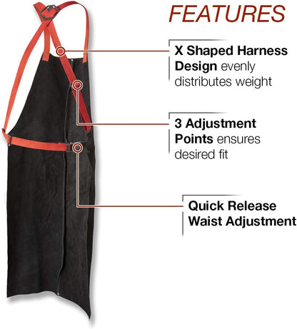 Lincoln Electric unisex-adult Leather Welding Apron