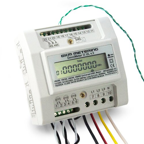 Medidor de kWh - Universal EKM OmniMeter II UL v.3