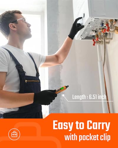 PT205 Detector de fugas de gas con alarma audible y visual, detector de fugas de propano con valor % LEL de metano, butano y gas combustible, para el hogar, RV (incluye batería x 2), naranja