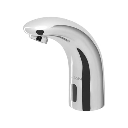 Sloan SF-2400 - llave sin contacto activado por sensor, grado comercial con accesorios de montaje, adaptador de enchufe de 0.5 GPM para fuente de alimentación montado en cubierta, cuerpo medio, acabado chapado en cromo pulido, 3362130