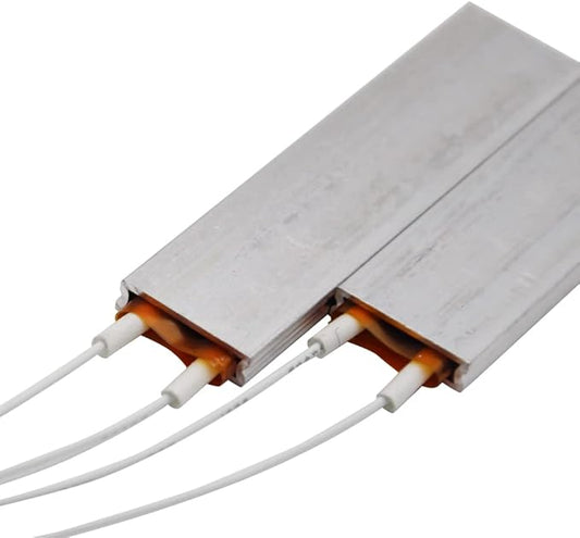 PTC Elemento calefactor 2pcs 12V/220V/110V Termistor Calentador de temperatura constante Placa calefactora (blanco-110V)