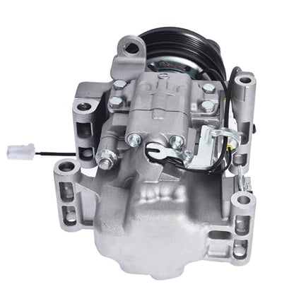 WFLNHB Compresor de CA y embrague de A/C, puertos de A/C, 5 ranuras de repuesto para Mazda 3 2004-2009 3 Sport 2009 reemplazo para Mazda 5 2006-2010 2.0L 2.3L CO 10759C 58463 BP4S61K00 CC43 455555 E