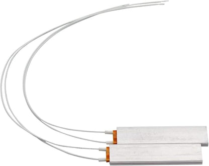 PTC Elemento calefactor 2pcs 12V/220V/110V Termistor Calentador de temperatura constante Placa calefactora (blanco-110V)
