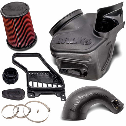 Banks Ram-Air® Admisión de aire frío con entrada lateral en el guardabarros y filtro lubricado. SKU n.° 42291