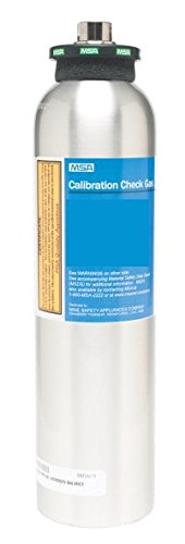 MSA 711062 Botella de gas de calibración, 40 PPM H2S, 34 L