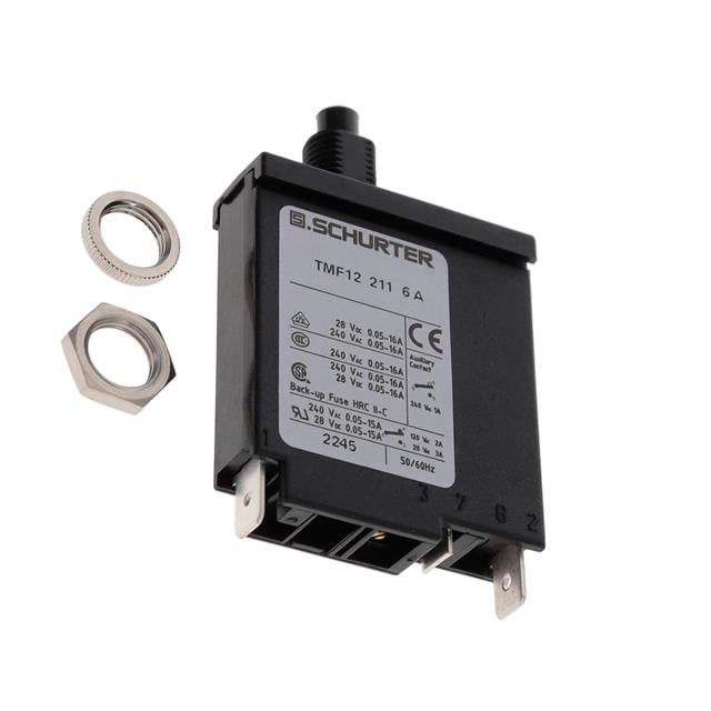 SCHURTER Inc. 4410.0065 TM12 Montaje en panel Termomagnético 6A