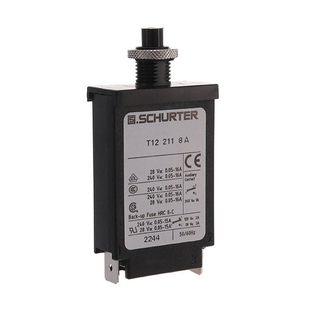 SCHURTER Inc. 4410.0295 T12 Montaje en panel Térmico 8A
