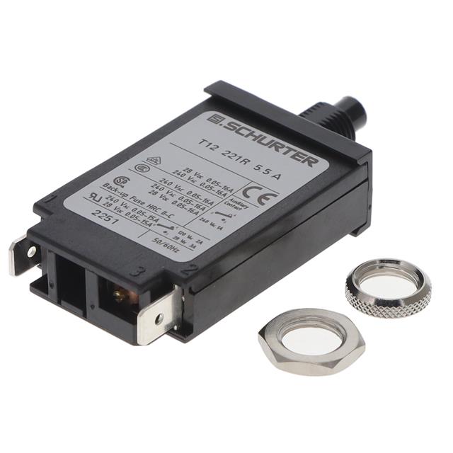 SCHURTER Inc. 4410.0543 T12 Montaje en panel Térmico 5.5A