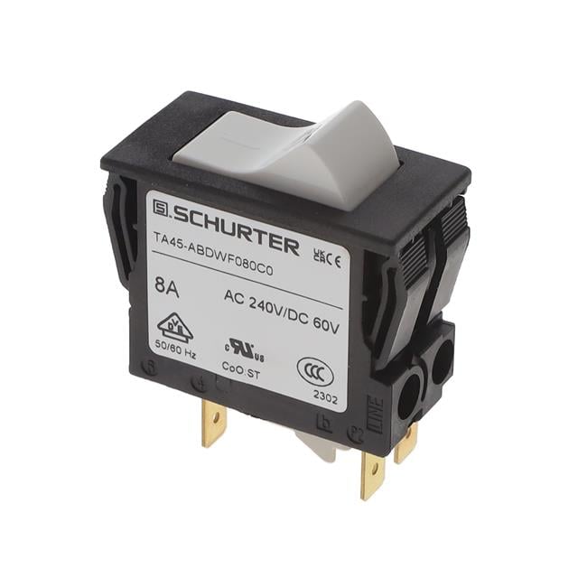 SCHURTER Inc. 4430.0646 TA45 Montaje en panel Térmico 8A