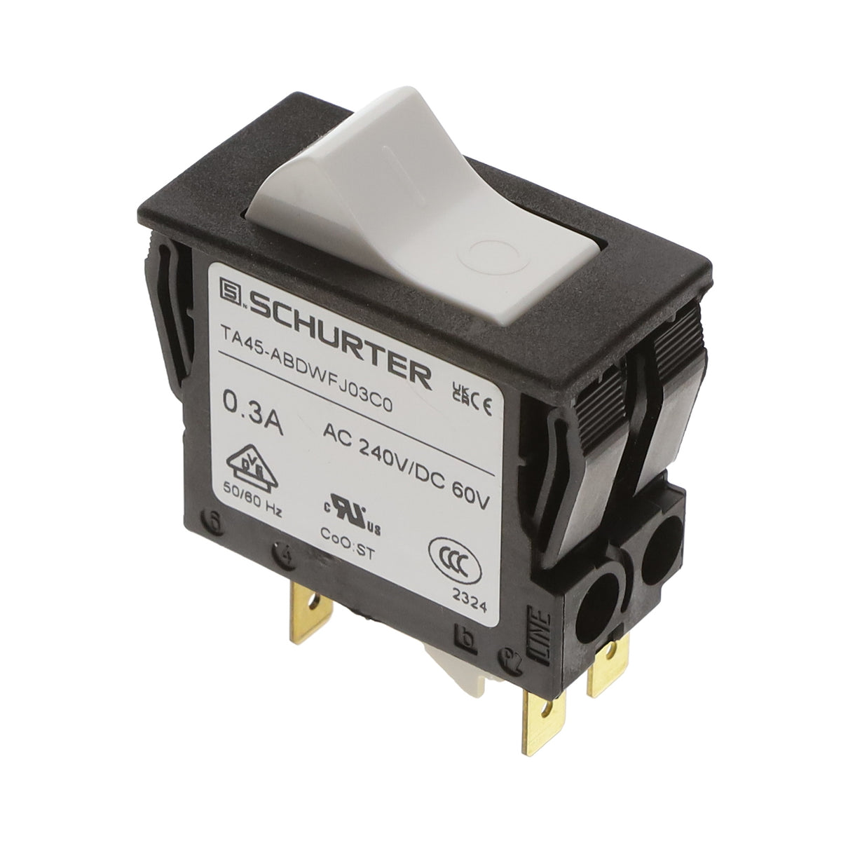 SCHURTER Inc. 4430.1605 TA45 Montaje en panel Térmico 300mA