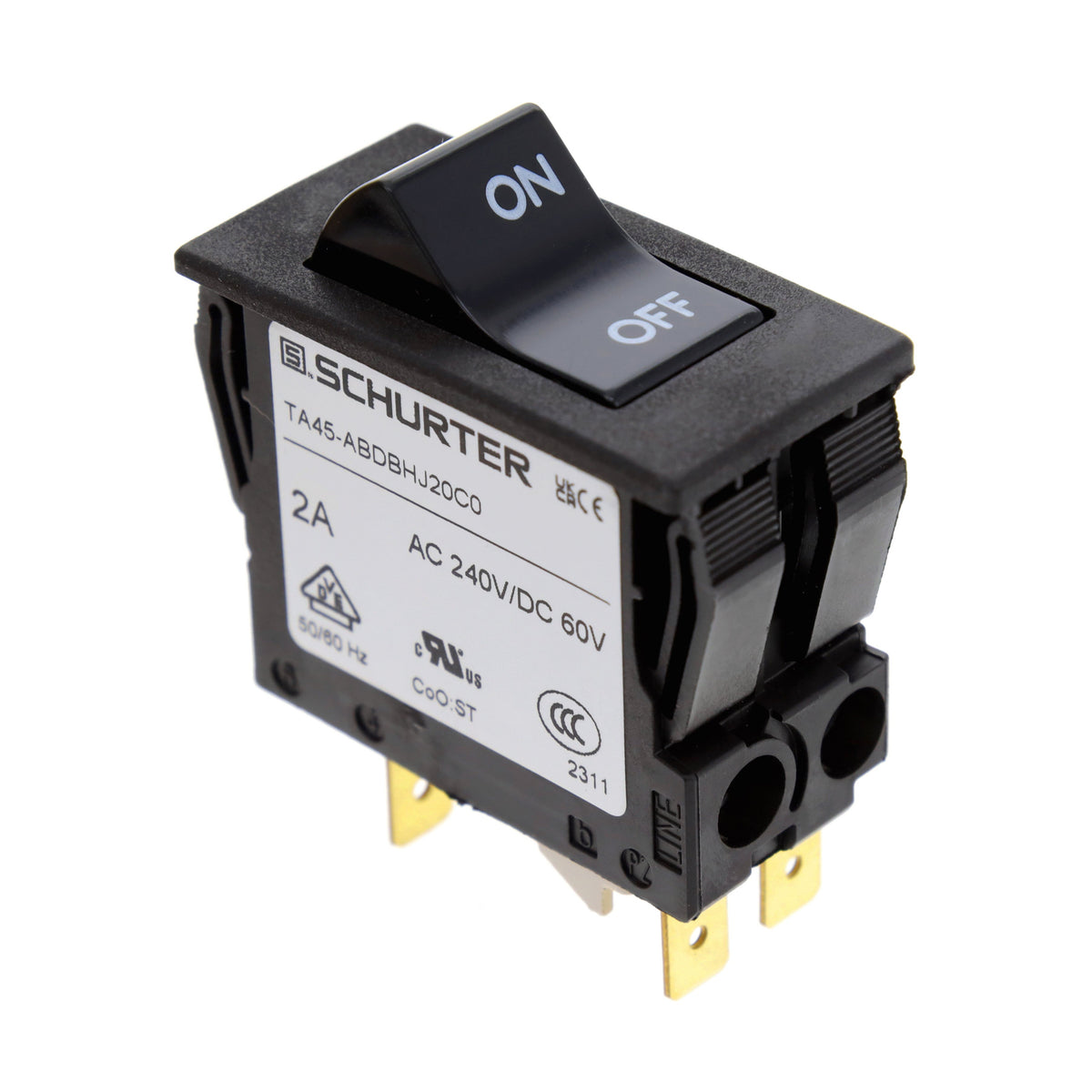 SCHURTER Inc. 4430.2451 TA45 Montaje en panel Térmico 2A