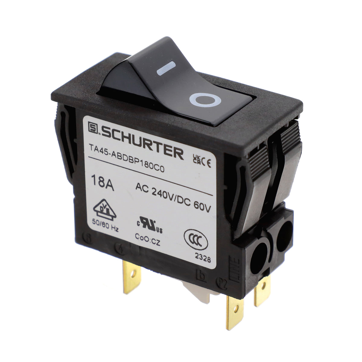 SCHURTER Inc. 4430.3304 TA45 Montaje en panel Térmico 18A