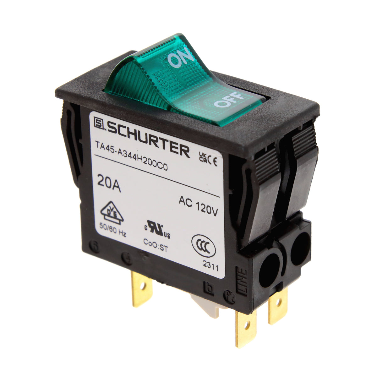 SCHURTER Inc. 4430.3899 TA45 Montaje en panel Térmico 20A