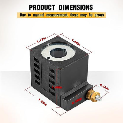Repuesto para bobina de solenoide Deltrol EF-1082 10196-61 10196-60, 12 V CC, 16 W, perno único, se adapta a la unidad de potencia SPX Fenner Stone