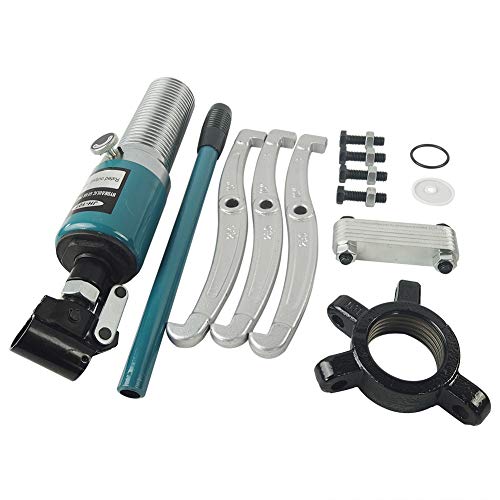 Extractor de engranajes hidráulico Nmaza de 15 toneladas ajustable, 2 o 3 mandíbulas alcance de 12 pulgadas, separador de tracción de brida de rodamiento de rueda 3 en 1, bomba de aceite, máquina de dibujo, M/caja