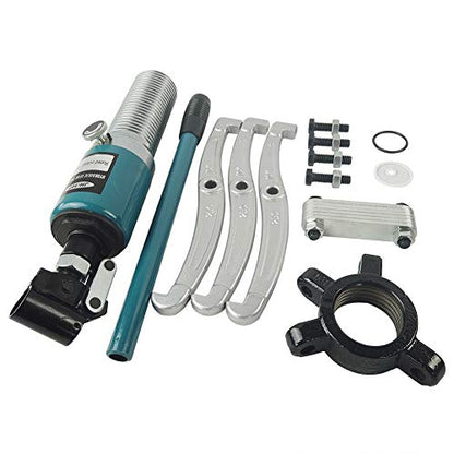 Extractor de engranajes hidráulico Nmaza de 15 toneladas ajustable, 2 o 3 mandíbulas alcance de 12 pulgadas, separador de tracción de brida de rodamiento de rueda 3 en 1, bomba de aceite, máquina de dibujo, M/caja