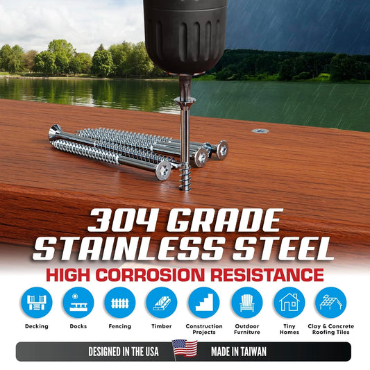 Tornillos de acero inoxidable 304 (origen Taiwan)