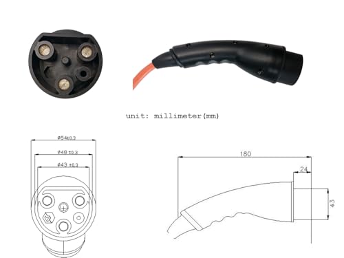Conjunto de cable de alimentación de carga para carros de golf Evolution ICON, reemplaza al OEM # 2.04.0620