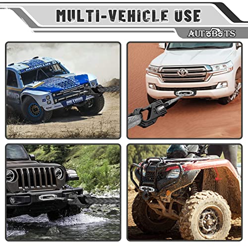 AUTOBOTS Gancho de cabrestante de 3/8 pulgadas, resistente, máximo 20 toneladas (45,000 libras), gancho de cabrestante ATV de acero forjado con pestillo de seguridad, gancho deslizante para