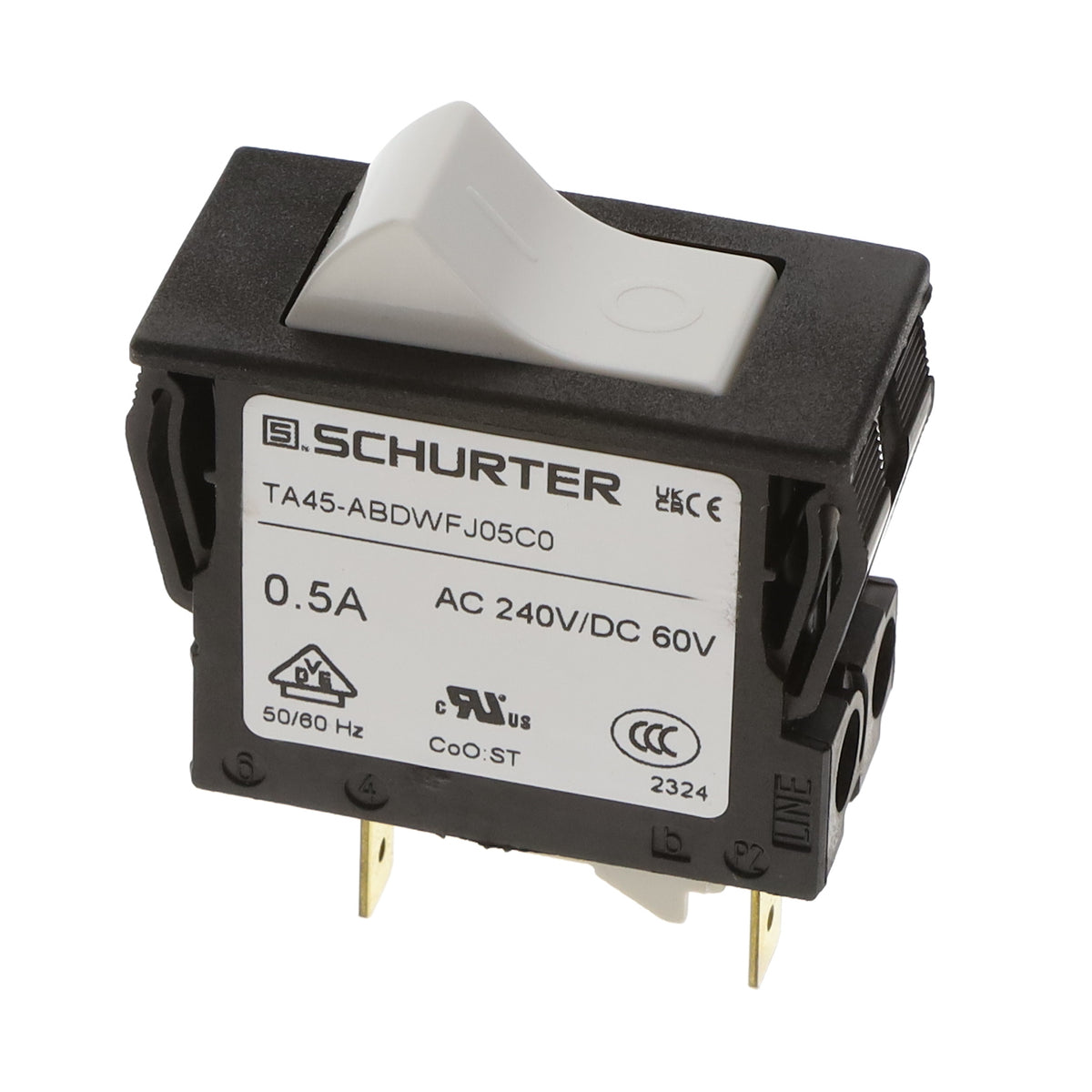 SCHURTER Inc. 4430.2166 TA45 Montaje en panel Térmico 500mA