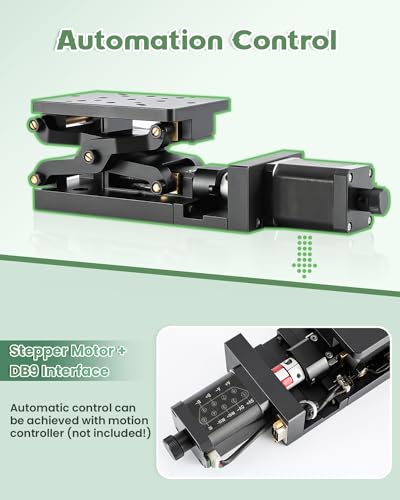 Huanyu 60mm Optical Motorized Vertical Translation Stages Lab Jack Linear Stage