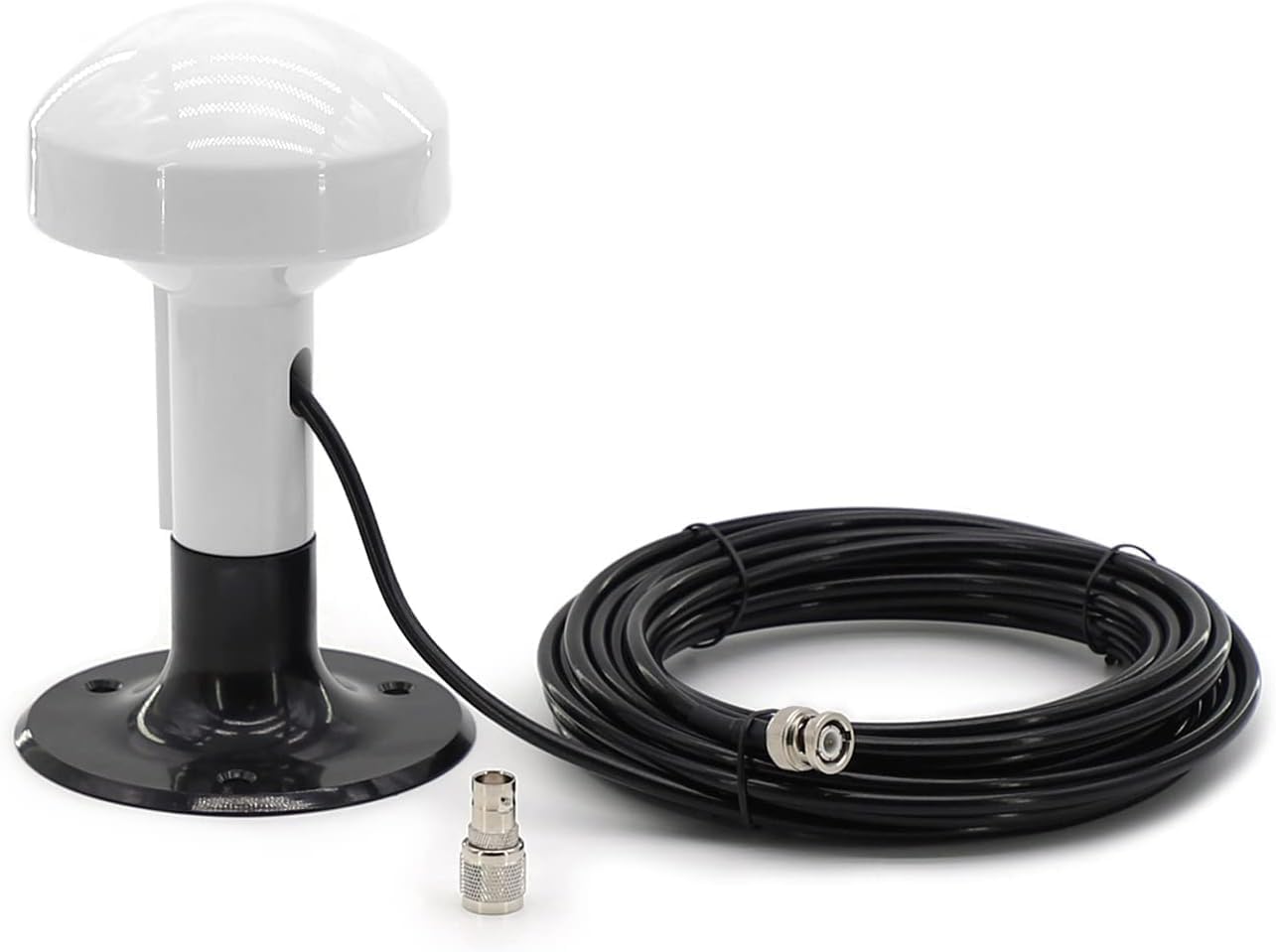 Antena GPS marina reemplazo de antena para Garmin GPSMAP GDU GNC NavTalk Pilot StreetPilot AIS barco navegación receptor Fishfinder Sounder+cable de 26 pies conector TNC adaptador BNC+base de