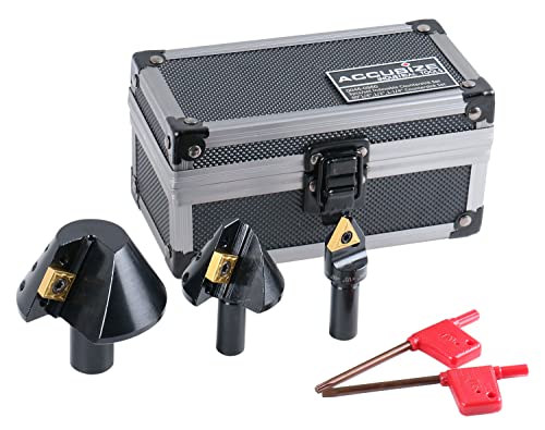 accusizetools - 3 pcs/set avellanador cónico de carburo indexable Set 60 grados, 1/10,2 cm 1/5,1 cm 1 - 1/10,2 cm # 0046 - 0960